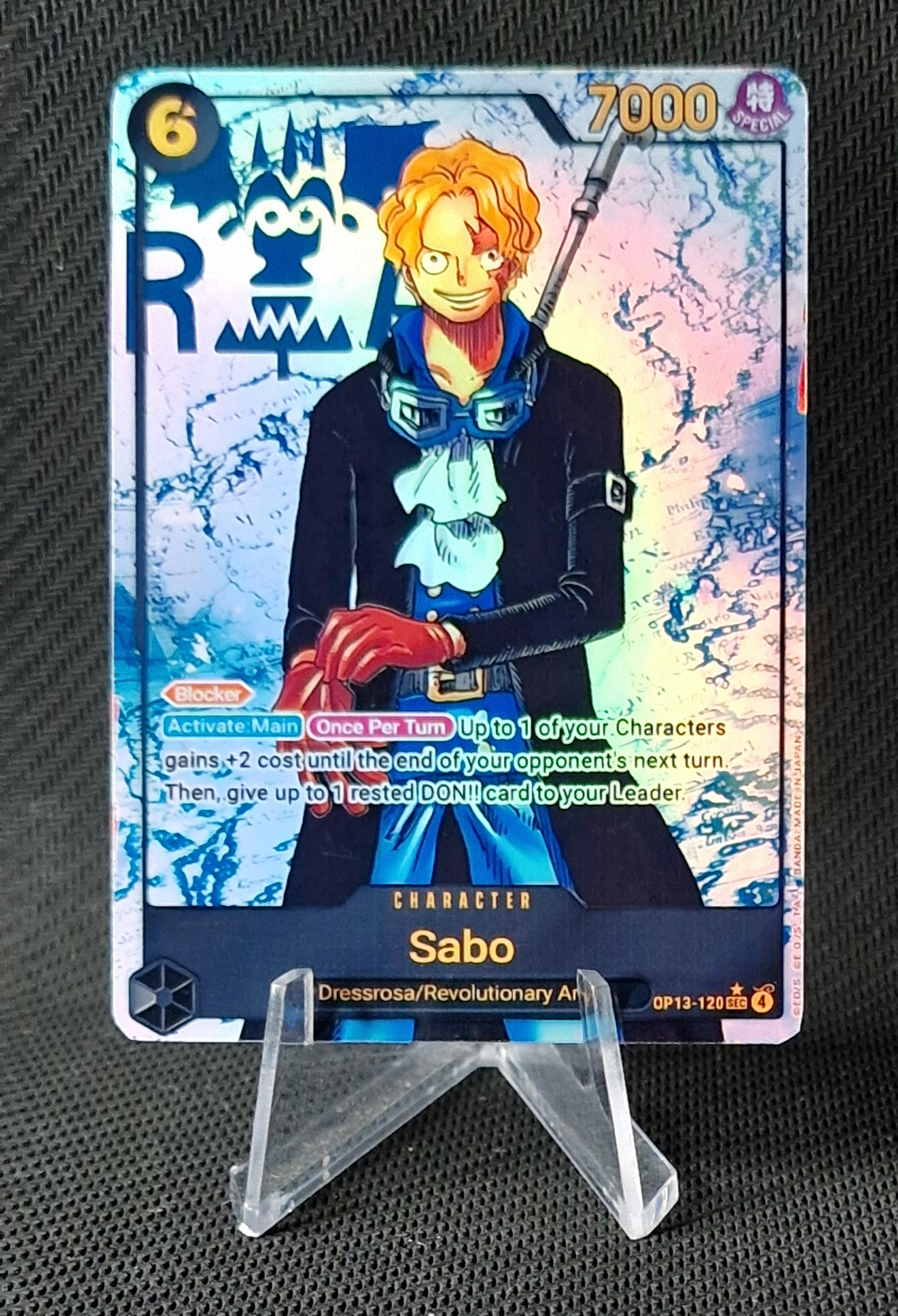 One Piece Character Custom Card Proxy Sabo OP13-120 Sec - Etsy