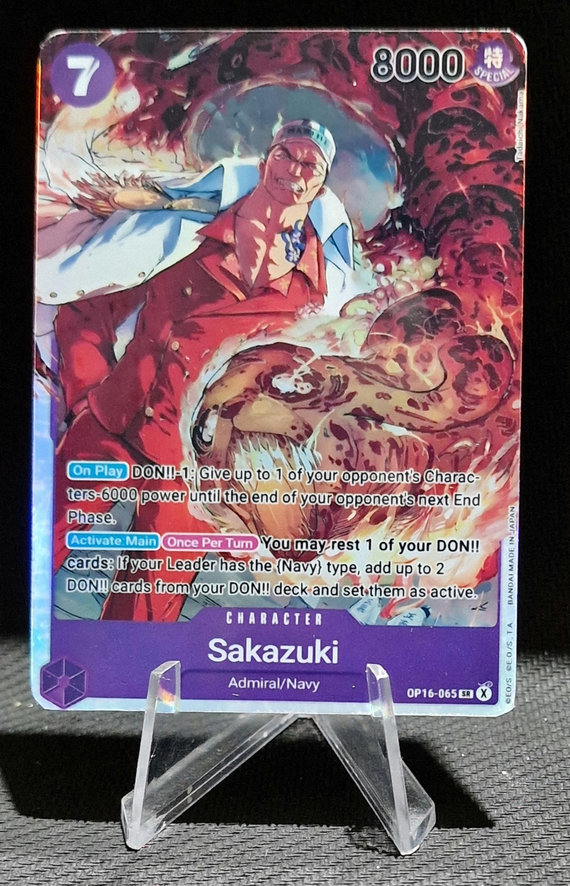 One Piece Proxy Card Holo - Sakazuki OP16-065 Character - Etsy