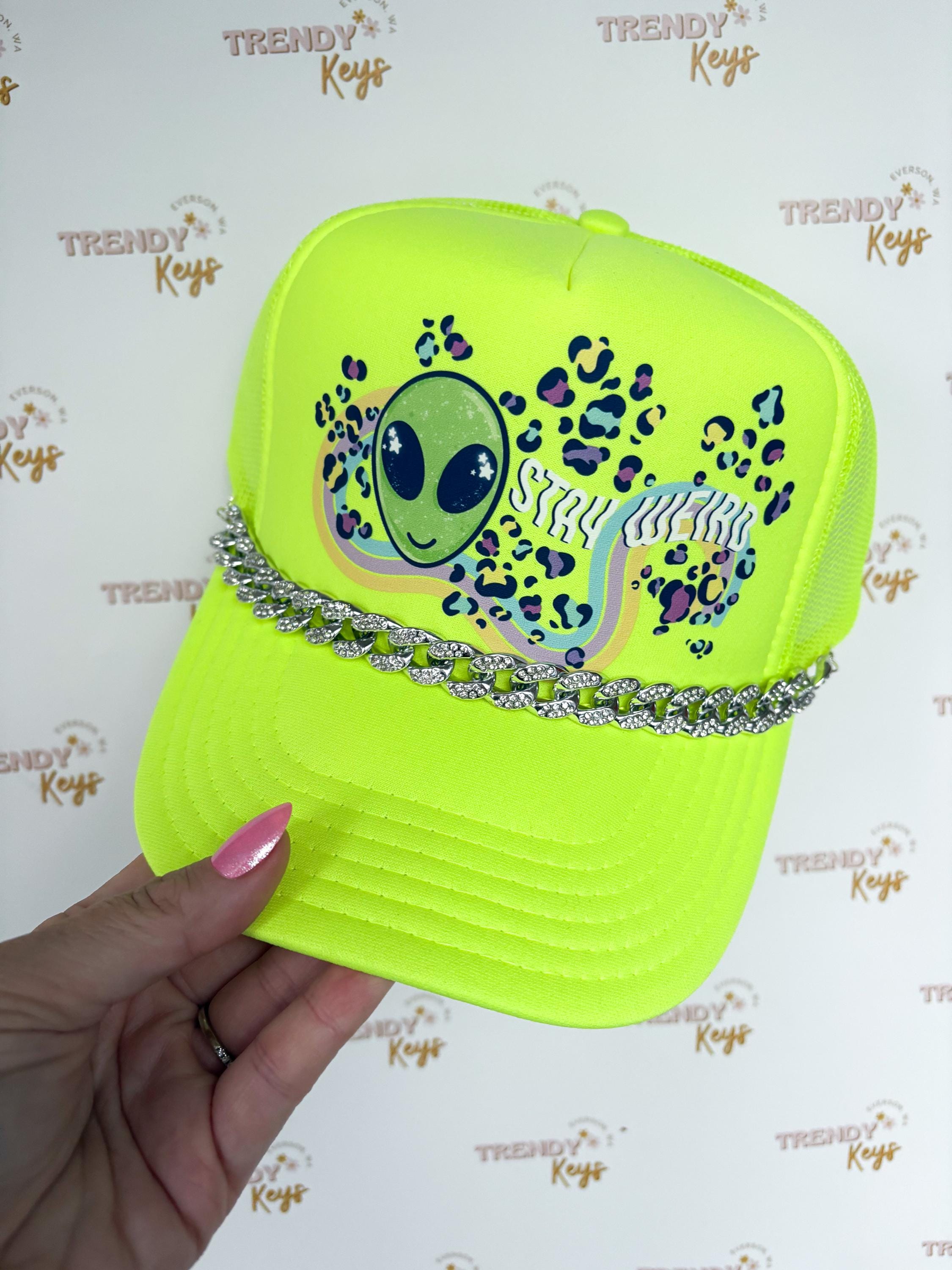 Leopard Trucker Hat Neon - Etsy