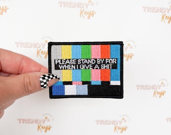 Parche Please Standby, parche Sassy, parche TrendyKeys original, parche personalizado
