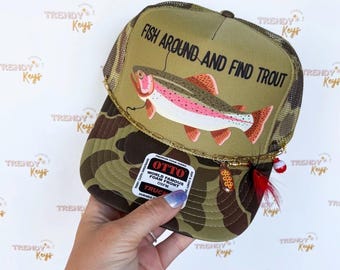 Fish Around & Find Trout Trucker Hat