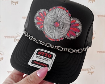 Pink Concho Trucker Hat