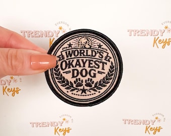 World's Okayest Dog Patch, TrendyKeys Original, Pet Collection
