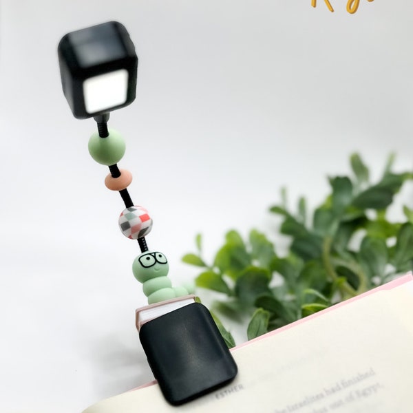 Rechargeable Beaded Reading Light, original creator, custom options available!
