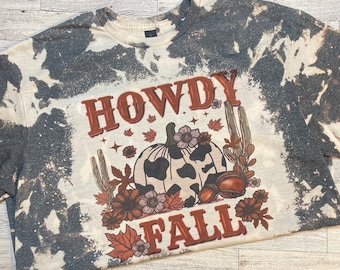 Howdy Herbst Shirt, Western Halloween Shirts, Retro Herbst Tee, Western Herbst, Country Kürbis Shirt, Spooky Season T-Shirt