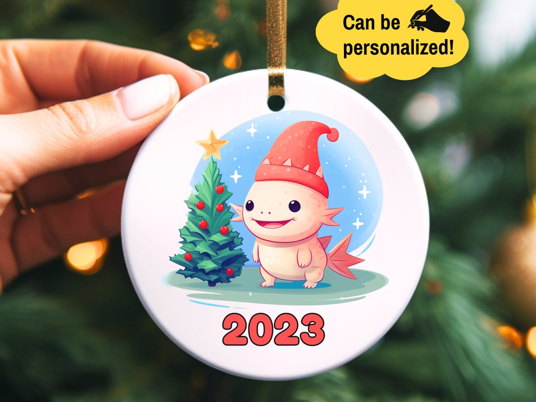 Custom Christmas Axolotl Ornament Axolotl Christmas Axolotle Etsy