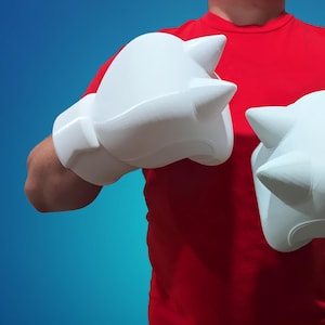 Sonic Knuckles Cosplay Gloves 3D Printed