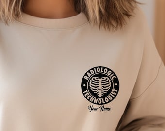 Custom Radiology Sweatshirt T Shirt, Gift For X Ray Radiologist, Radiologic Sweater, Radiology Student Graduation, X Ray Tech  Rad Tech