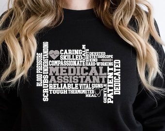Medical Assistant Sweatshirt, MA Nurse Shirt, MA Nurse Gift, Medical Assistant Sweater, Nursing Assistant Shirt