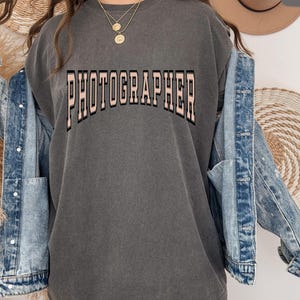 Comfort Colors® Photographer Shirt, Retro Camera T-Shirt, Gift for Photographer, Photography Lover Tee, Wedding or Boudoir Editor Gift