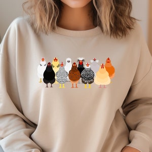 Farm Chicken Sweatshirt, Valentine Farm Hoodie, Love Heart Chicken T Shirt, Gift For Chicken Lover, Cute Animal Farmer Gift
