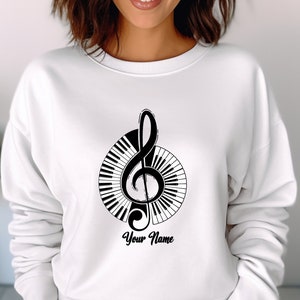 Music Lover Custom Shirt, Pianist Shirt, Piano Girl, Music Teacher Sweater, Pianist Shirt, Musician Gift, Music Lovers Gift, Piano Lover Tee
