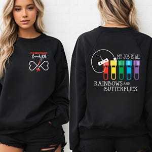Personalized Phlebotomist Double Sided Sweatshirt, Custom Medical Sweater, Phlebotomy Tech Shirt, Gift For New Phlebotomist, Phlebotomy Tee
