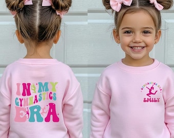 In My Gymnastics Era Shirt, Personalized Gymnastics Shirt, Custom Name Gymnast Tee, Gymnastics Girl Shirt, Cute Kids Gymnast Shirt