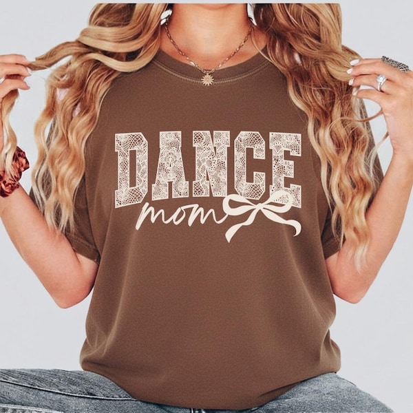 Comfort Colors® Coquette Dance Mom Shirt, Dance Mom Tee, Ballet Mom Gift, Dance Mama Shirt, Dance School T-shirt, Gift for Dance Mom