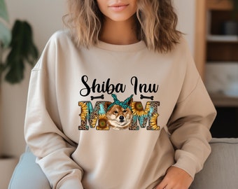 Shiba Inu Mom Sweatshirt, Dog Mom Gift, Shiba Inu Mama T Shirt, Shiba Inu Lover, Dog Lover Shirt, Shiba Inu Parent Sweater, Shiba Inu Tee