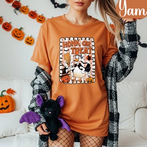 Comfort Colors® Honk or Treat Shirt, Funny Halloween Goose Tee, Cute Spooky Season Graphic Shirt, Fall Pumpkin Vintage Goose T-Shirt