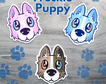 Freckle Puppy 3-inch Vinyl Stickers