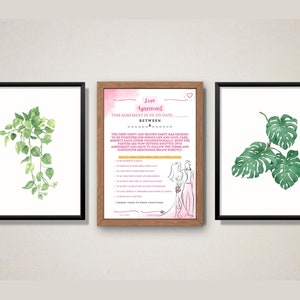 Printable Love Contract Digital Relationship Contract - Etsy