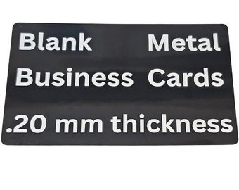 0.20mm Blank Anodized Aluminum Metal Business Cards