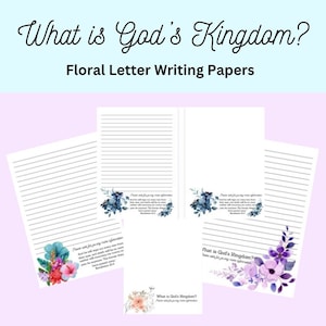 ¿Qué es el Reino de Dios? Paquete especial de redacción de cartas Campaña de redacción de cartas JW Paquete de cartas JW Paquete de cartas de campaña especial JW Christian