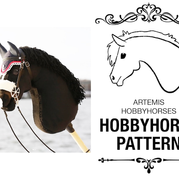 HOBBYHORSE TEMPLATE - [Casino] by Artemis Hobbyhorses, two sizes