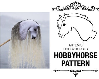 HOBBYHORSE TEMPLATE - [Hailey] by Artemis Hobbyhorses, dressage horse, two sizes