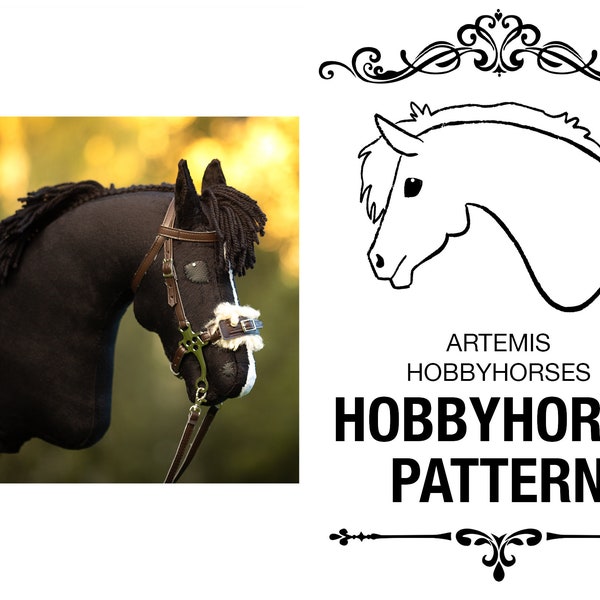 GABARIT HOBBYHORSE - [Miller] par Artemis Hobbyhorses, cheval de sport, deux tailles