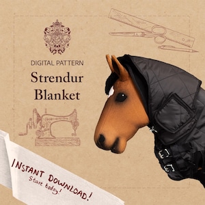 Patrón Digital Manta Hobbyhorse / Strendur, 3 Tamaños (Patrón PDF)