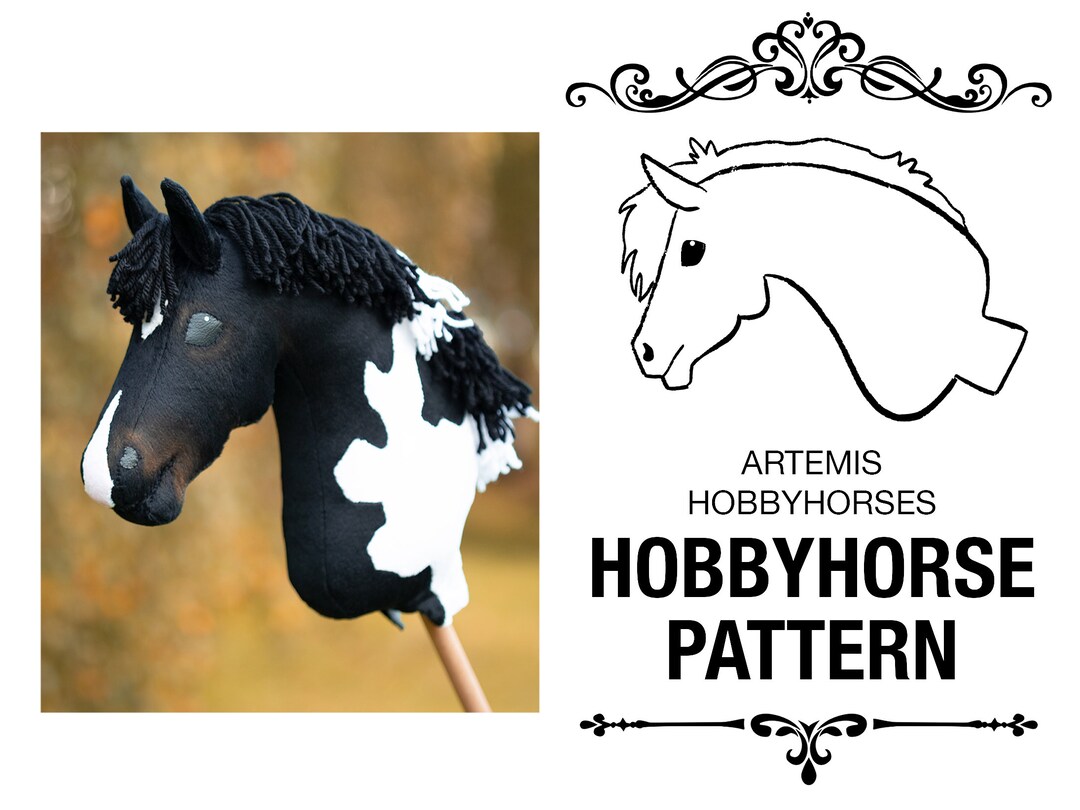 HOBBYHORSE TEMPLATE monty by Artemis Hobbyhorses - Etsy