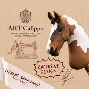 Calippo - Patrón DIY Hobbyhorse - TUTORIAL GRATUITO - Descarga instantánea
