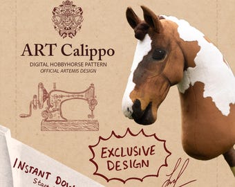 Calippo - Patrón digital DIY Hobbyhorse - TUTORIAL GRATUITO - Descarga instantánea