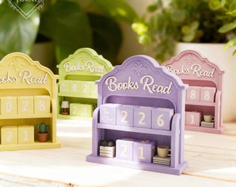 Colorful 3D-Printed Book Tracker, Book Lovers Gifts