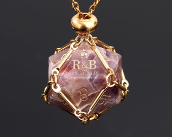 Personalisierte Hochzeitswürfel - Individuell W20, Verlobungsgeschenk, personalisierte Dnd-Geschenke, Hochzeitsgeschenk, Dungeons and Dragons, DM-Geschenke