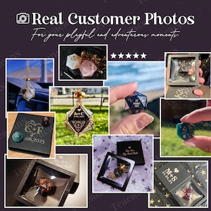 Personalised Wedding Dice - Custom D20, Engagement Gift, Personalised Dnd Gifts, Wedding Gift, Dungeons and Dragons image 10