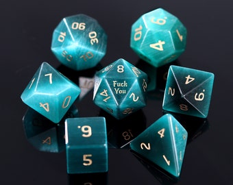 Custom D20 - Custom D&D Würfelset, Custom D&D Würfel, personalisierte D&D Geschenke, Dungeons und Dragons, Brettspielwürfel, DM Geschenke