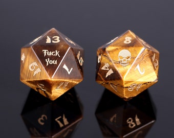 Custom Dice - D&D Würfelset, Individuell angefertigte D&D-Würfel, D20, Personalisierte Dnd-Geschenke, Dungeons und Dragons, Brettspielwürfel, DM-Geschenke