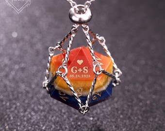 Hochzeitswürfel - personalisierter D20, Verlobungsgeschenk, personalisierte Dnd-Geschenke, Hochzeitsgeschenk, du bist meine beste Rolle, benutzerdefinierte DND-Würfel-Set