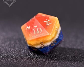 Benutzerdefinierte Edelstein Würfel Set - Hochzeit D20, Verlobung Geschenk, personalisierte Dnd Geschenke, Hochzeitsgeschenk, Dungeons und Dragons, DM Geschenke
