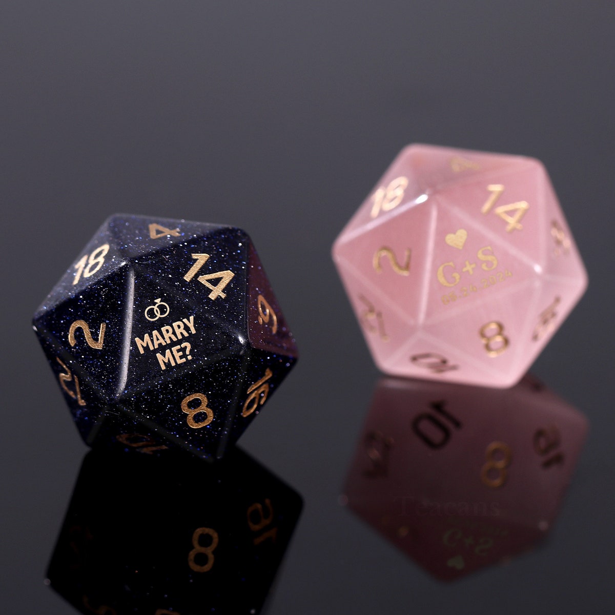 Personalized Wedding Dice - Etsy