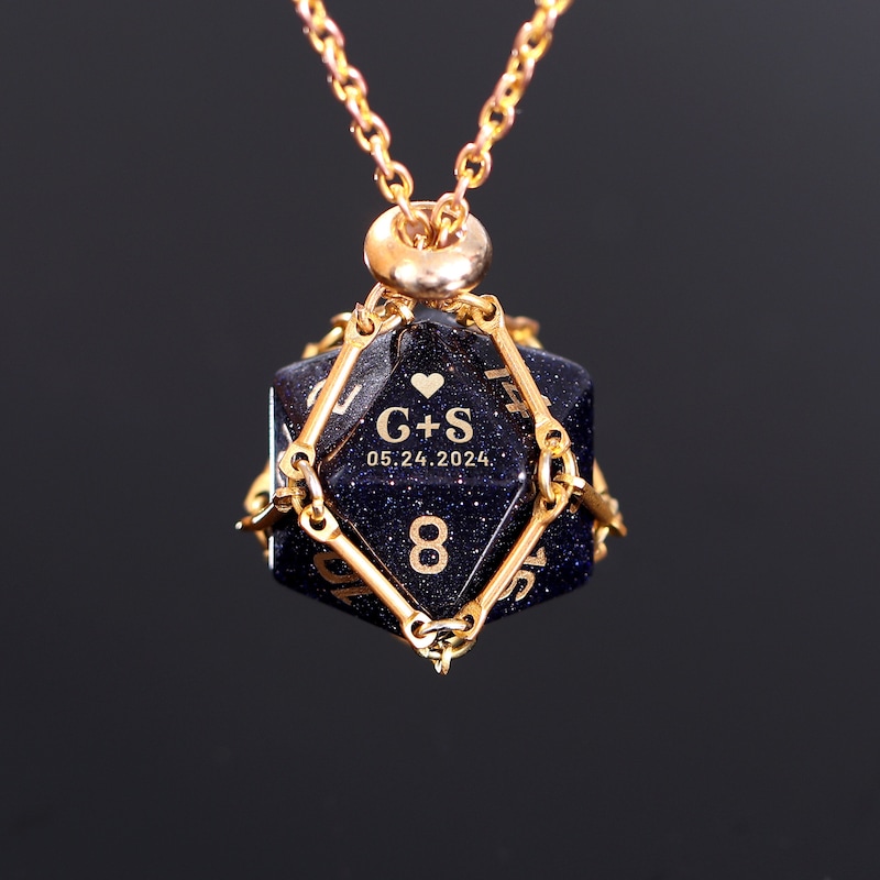 Personalized Wedding Dice, Custom D20, Engagement Gift, Personalized DND Gifts, Wedding Gift, Dungeons and Dragons