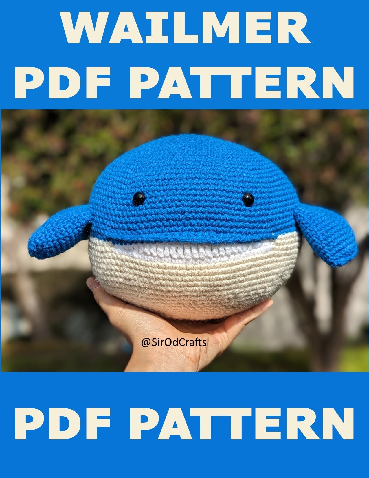 ゲームキャラクター Poke_store PATTERN - Pokemon Wailmer Crochet Pattern - Etsy Canada