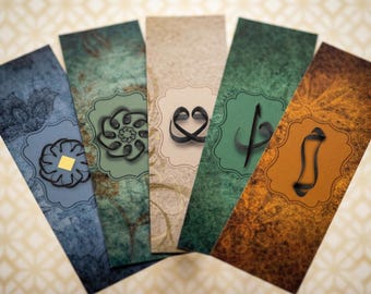 Islamic Calligraphy Bookmarks, Arabic Quran Art, Spiritual Reading Markers (Digital Download)