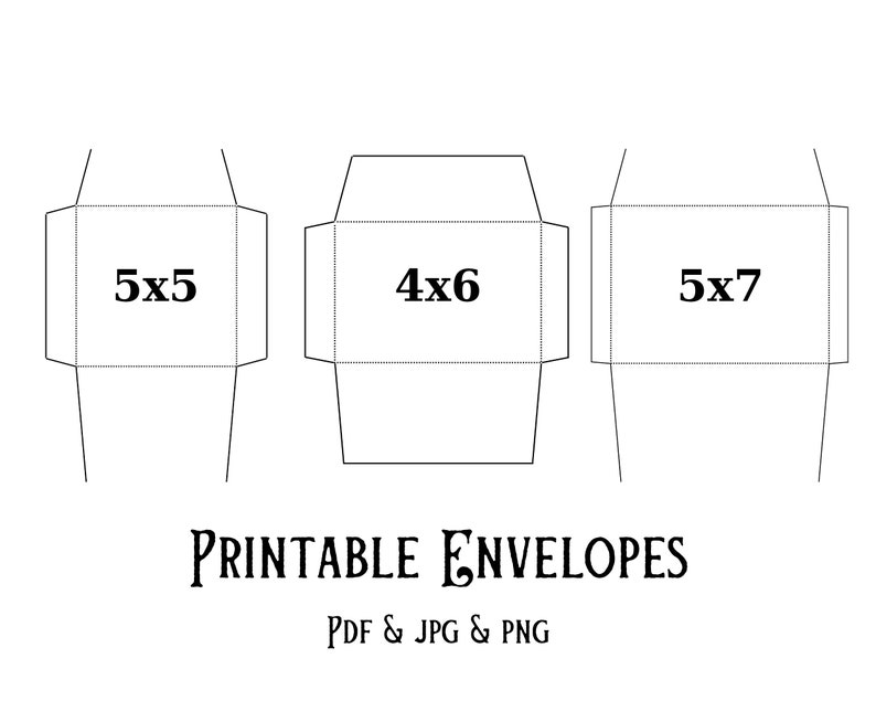 Printable Envelopes Envelopes Bundle diy Envelop Etsy