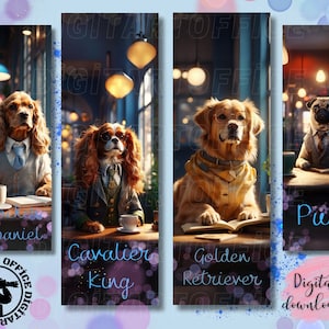 Popular Dog Breeds Bookmarks, 4 Cute Dog Breed Bookmarks!&quot;