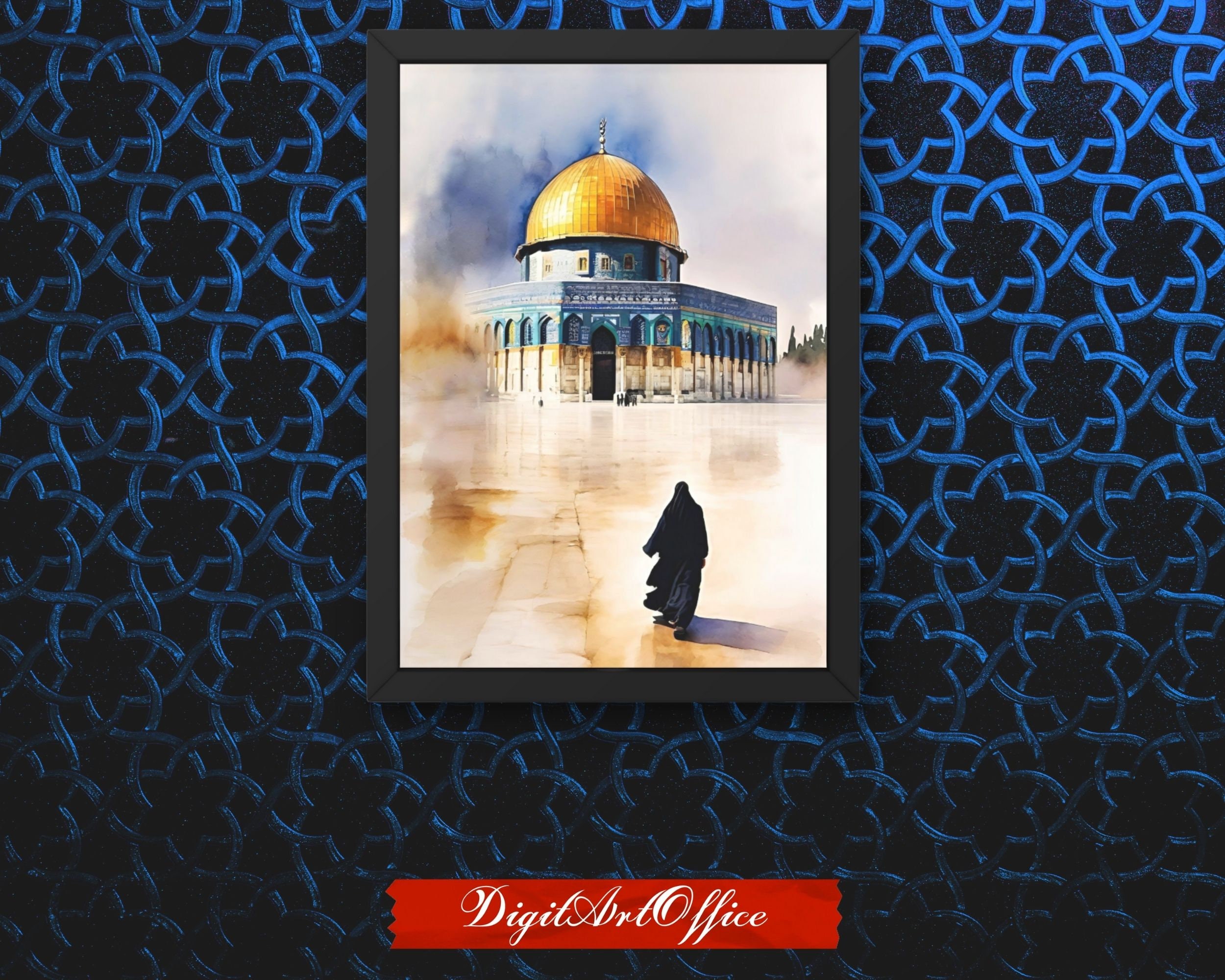 Masjid Al Aqsa, Palestine Poster, Watercolor Al Aqsa, Al Aqsa