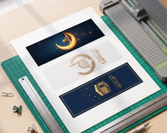 Islamic Architecture Bookmark Set, Masjid Al-Nabawi, Kaaba, Dome of the Rock (Digital Download)
