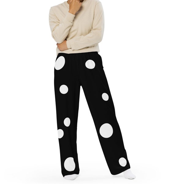 Polka Dot Wide-Leg Pants Gaucho Pants Palazzo Pants