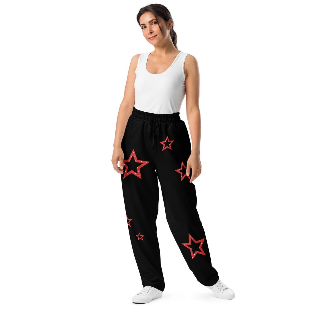 Black And Red Polka Dot Men's Joggers