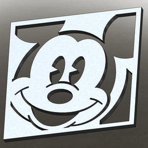 Muis Cartoon DXF digitaal bestand laser cnc plasma waterjet teken uitgesneden metaal